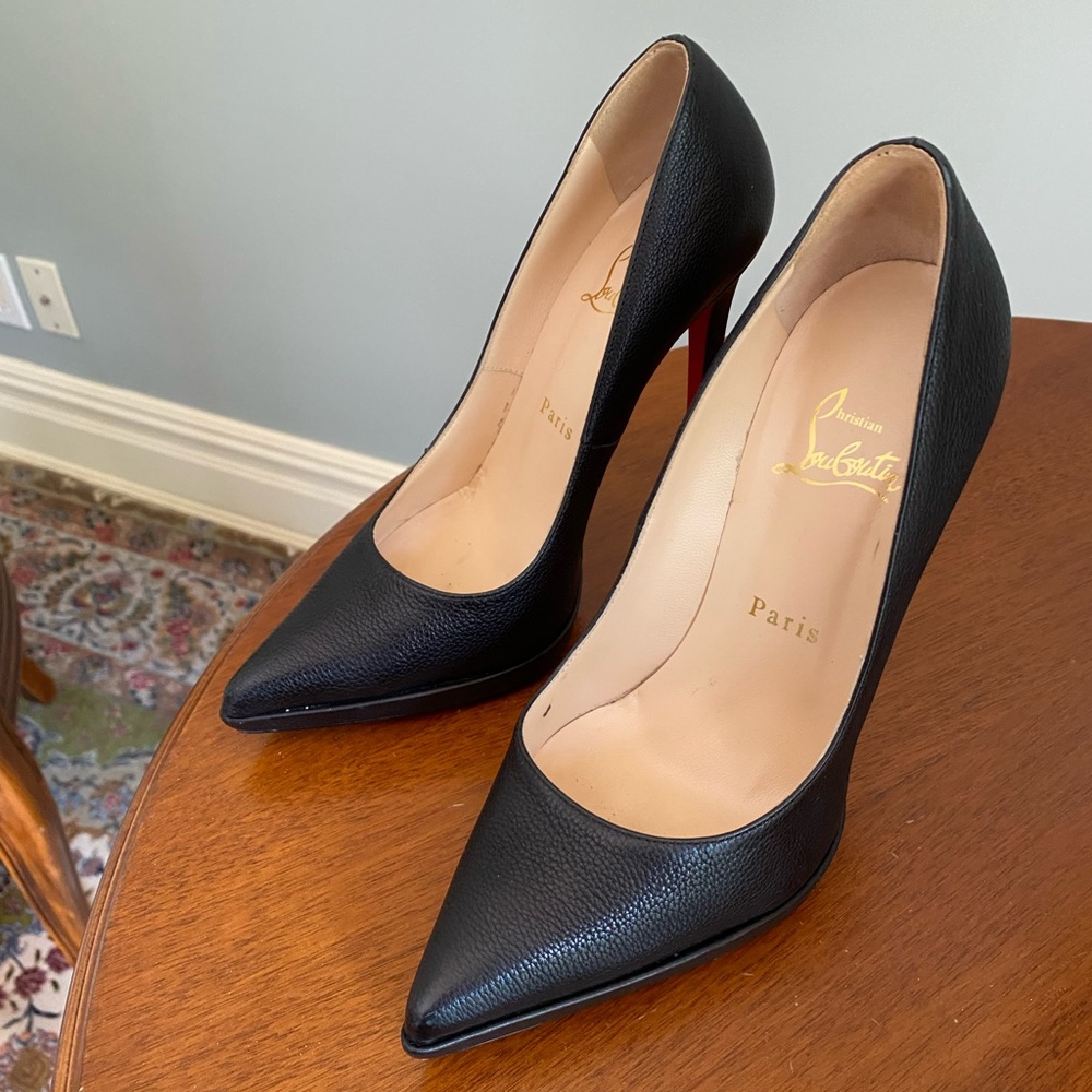 Pigalle louboutin black heels